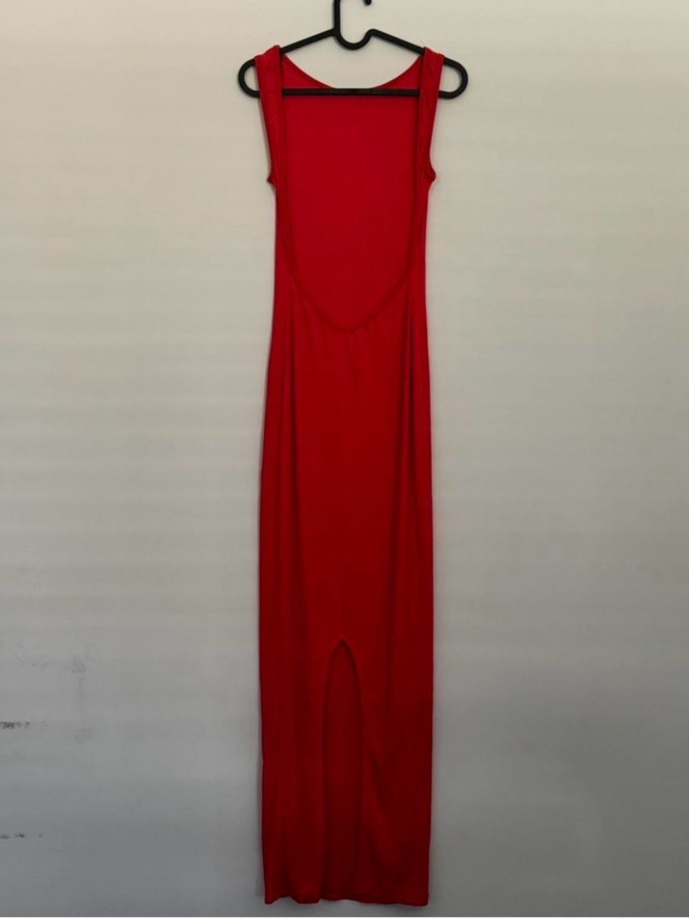 Red Backless Maxi Dress
